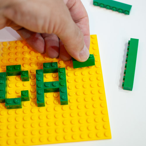 lets write words with legos